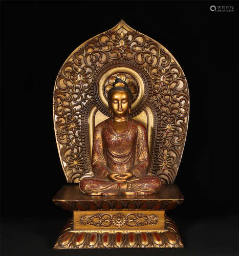 Bronze Gilt Shakyamuni Ming Style