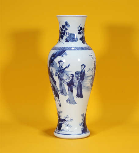 Blue and White Vase Kangxi Period