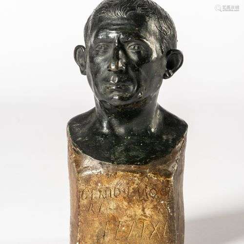 SELTENE BRONZE-BÜSTE VON LUCIUS CAECILIUS FELIX AUS POMPEJI