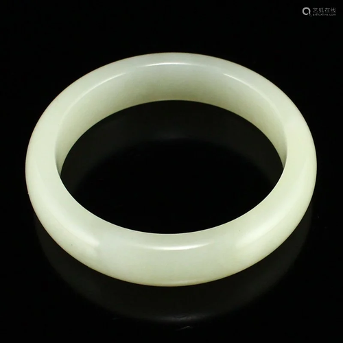 Inside Diameter 55 MM Chinese Hetian Jade Bracelet