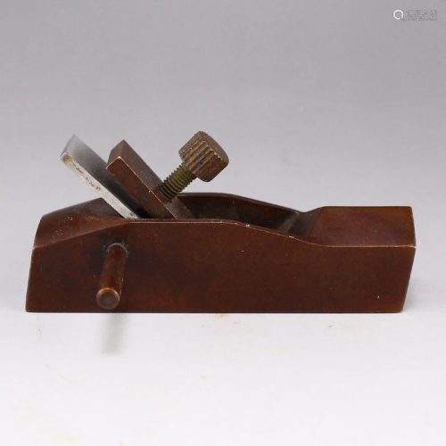 Chinese Red Copper Carpenter's Plane