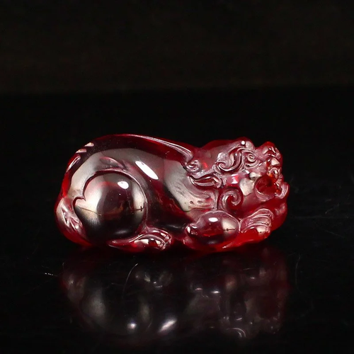 Red Zircon Fortune Pixiu Pendant