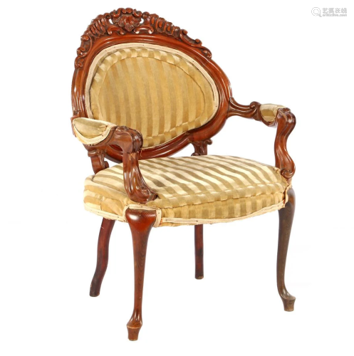 Mahogany 19th century armchair