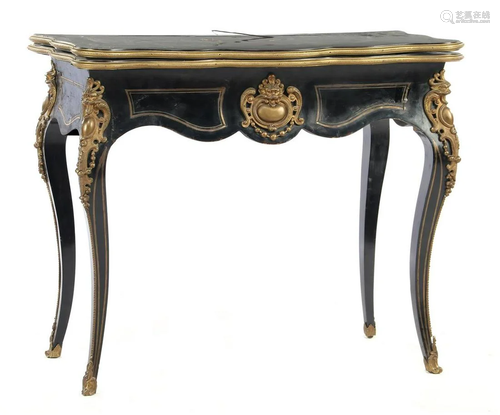 Napoleon III Boulle style game table