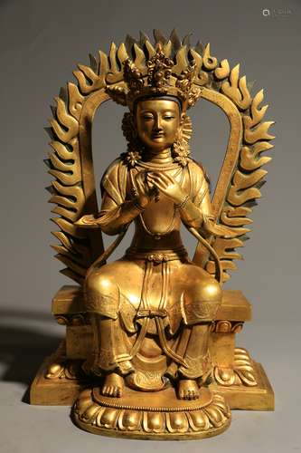 GILT COPPER AVALOKITESVARA