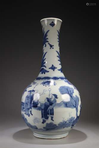 BLUE-AND-WHITE VASE