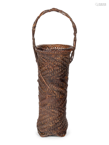 A Bamboo Flower Arranging Basket