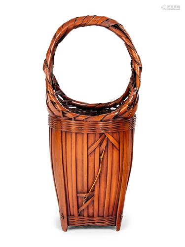 A Bamboo Flower Arranging Basket