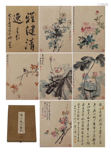 A Chinese Painting Albums of Florals