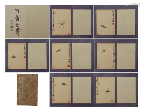 A Chinese Painting Albums of Insects