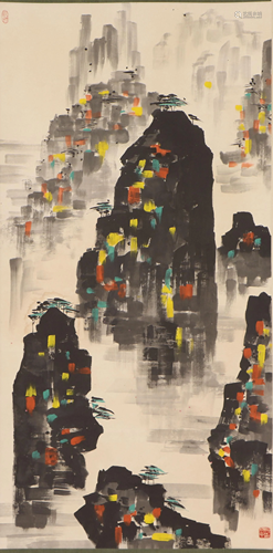 A Chinese Painting Hanging-scroll of Landscape