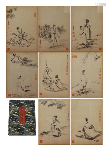 A Chinese Painting Albums of Scholars