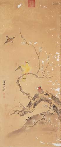 Chinese Bird-and-Flower Painting by Sun Kehong