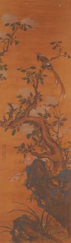 Chinese Bird-and-Flower Painting by Lu Zhi