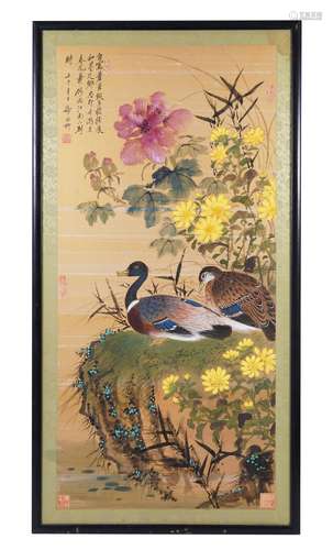 Chinese Bird-and-Flower Painting by Xie Zhiliu