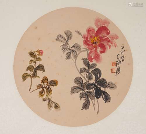 Chinese Flower Painting by Zhang Daqian