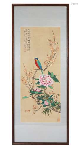 Chinese Bird-and-Flower Painting by Yu Feian