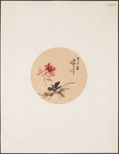 Chinese Flower Painting by Zhang Daqian