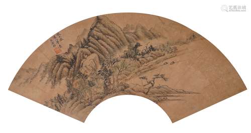 Chinese Landscape Painting by Wang Yuanqi