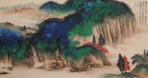 ZHANG DAQIAN, LANDSCAPE CHINESE PAINTING