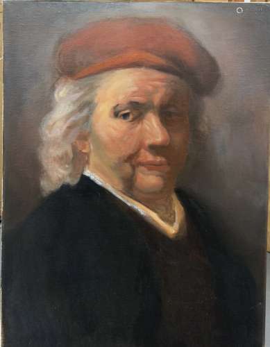 OIL PAINTING, OLD MAN