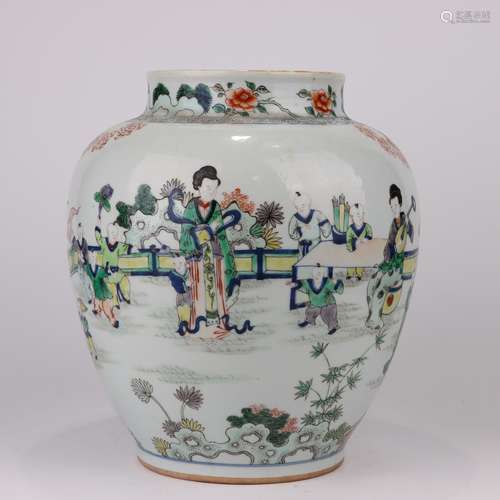 WUCAI LADY AND IMPERIAL CONCUBINE JAR