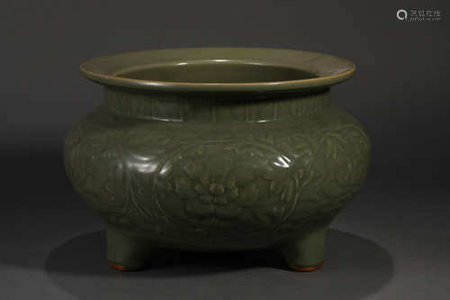 LONGQUAN KILN TRIPOD CENSER