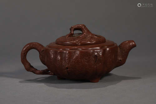 ZISHA FLORAL TEA POT