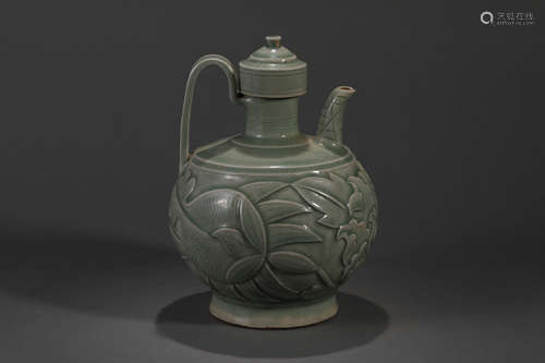 CIZHOU KILN FLORAL EWER