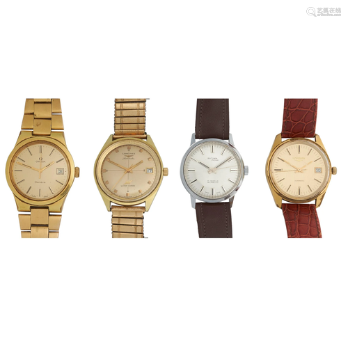 Four gentleman's wrist watches