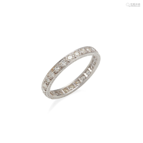 A diamond eternity ring