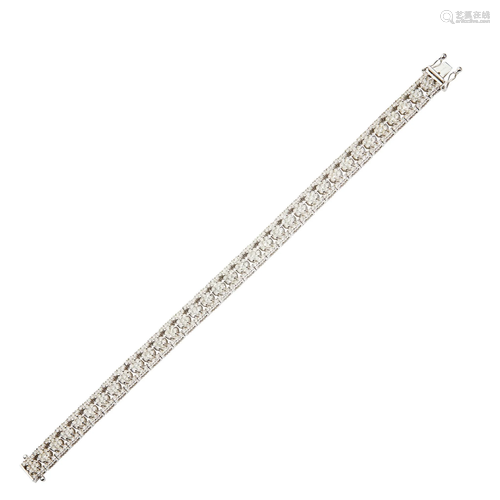 A diamond bracelet