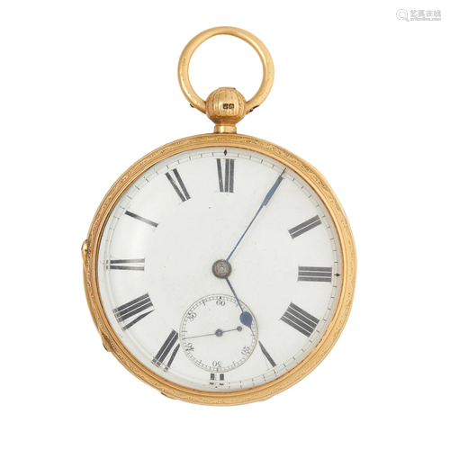 A 19th century gold pocket watch