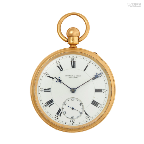 An early 20th century gold pocket watch