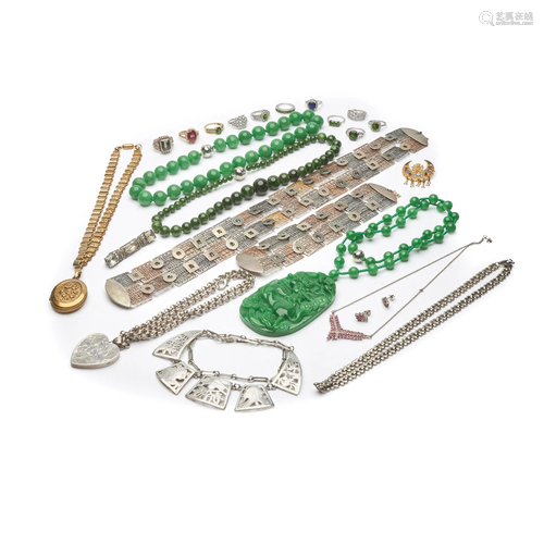 A collection of gem-set and other jewellery