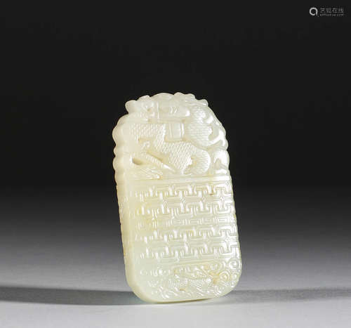 Hotan jade plate in the Qing Dynasty