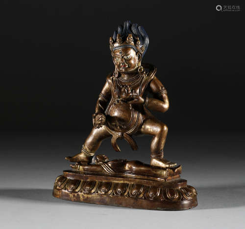 In the Ming Dynasty, the bronze gilded statue of the God of ...