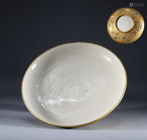 Liao Dynasty, Ding kiln, gold plate