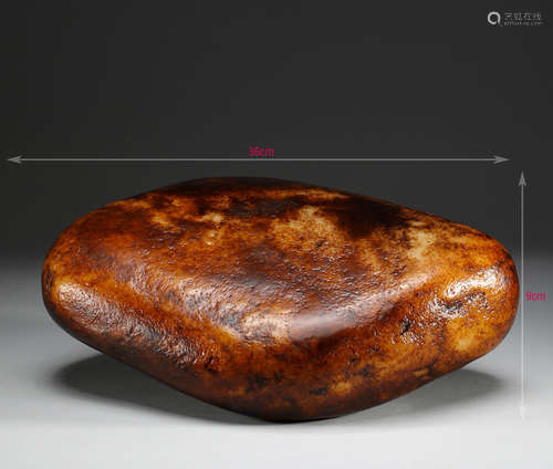 Hetian jade seed raw stone in Qing Dynasty