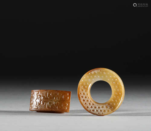 Han Dynasty, Hotan jade wall, Hotan jade accessories