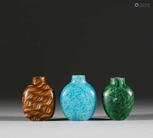 In the Qing Dynasty, there was a group of snuff bottles