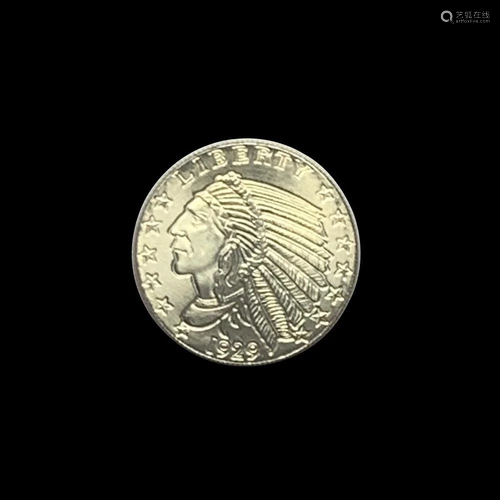 Incuse Indian 1/4 oz Silver