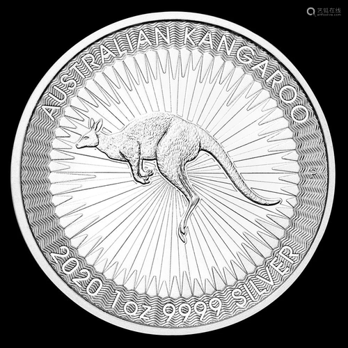 2020 Australia 1 oz Silver Kangaroo BU