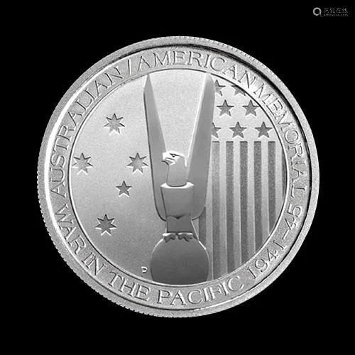 2013 Australian 1/2 oz Silver American Memorial War In