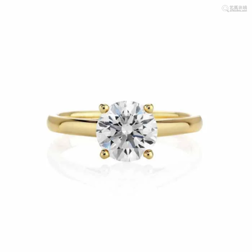 CERTIFIED 1 CTW D/SI1 ROUND DIAMOND SOLITAIRE RING I…