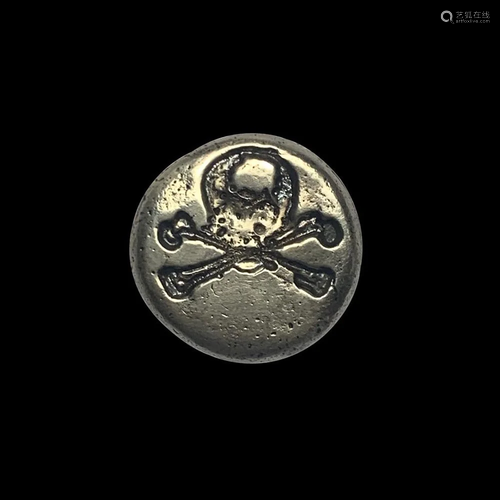 3 oz Silver Skull and Cross Bones MK Barz