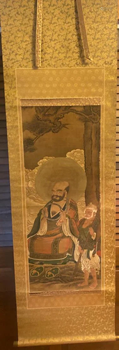 Japanese Scroll Painting of Lohan