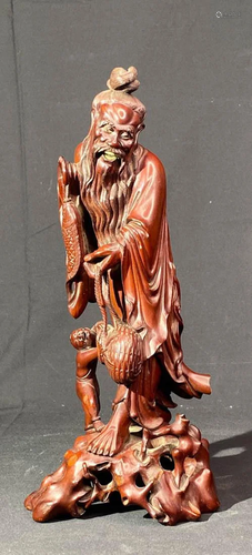 Chinese Rosewood Fisherman