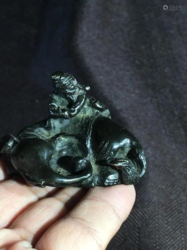 Antique Chinese Bronze Scholar Paper Weight - Elephane