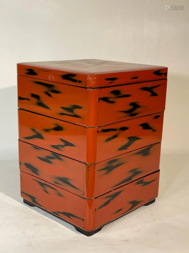 Stacked Japanese Lacquer Box